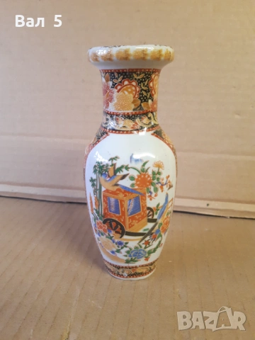 Стара китайска порцеланова ваза . Порцелан, снимка 3 - Антикварни и старинни предмети - 53075135