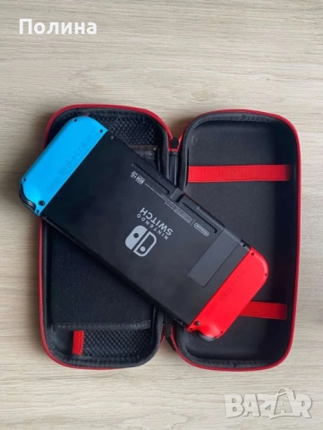 Nintendo Switch + 11 игри + кейс и стъклен протектор, снимка 2 - Nintendo конзоли - 53838158