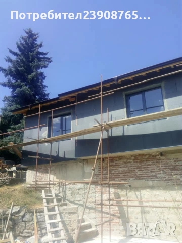 ФАСАДНА ТОПЛОИЗОЛАЦИЯ С МАЗИЛКА И AIRLESS БОЯ , снимка 13 - Ремонти на къщи - 53383261