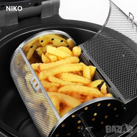 Продавам Ерфаер Фритюрник Кlarstein VitAir 1400W 9L Комби Червен, снимка 2 - Печки, фурни - 53769622