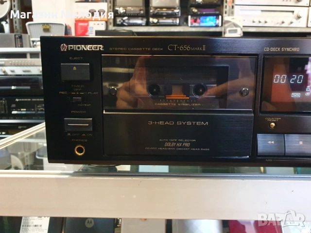 Касетен дек Pioneer CT-656 Mark II В отлично техническо и визуално състояние., снимка 3 - Декове - 50079456
