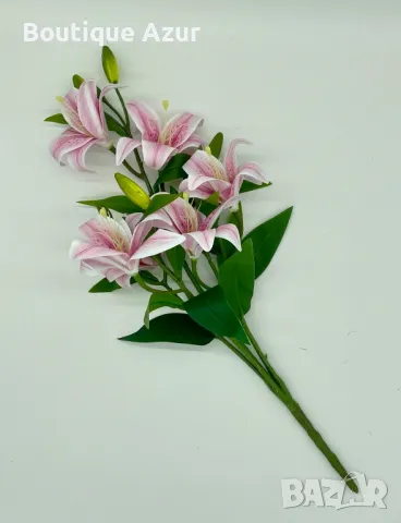 Изкуствени стръкове с лилии, снимка 8 - Изкуствени цветя - 50307411