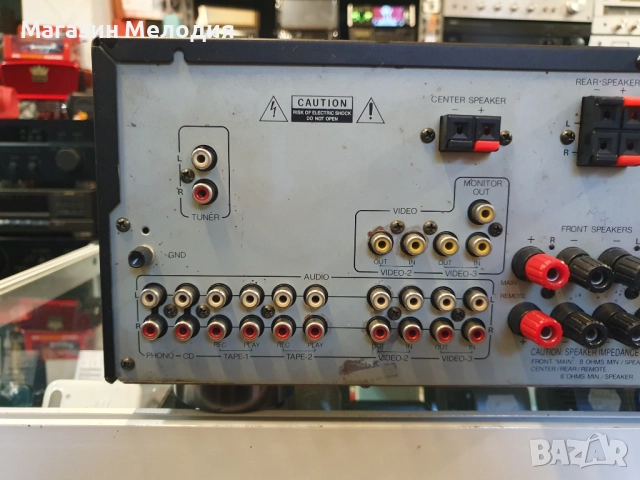 Усилвател ONKYO A-SV610pro Две по 125 вата на 8 ома.  В отлично техническо и визуално състояние., снимка 9 - Ресийвъри, усилватели, смесителни пултове - 47853259