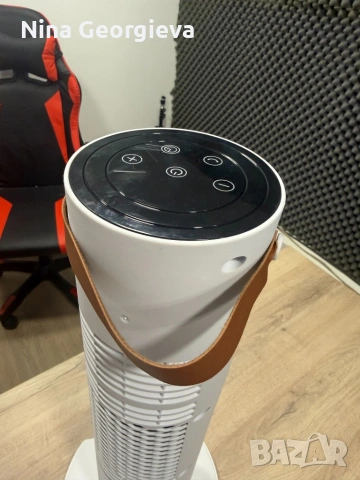 Вентилаторна печка 2-в-1 с керамичен нагревател, осцилация 60°, дистанционно и LED дисплей , снимка 7 - Отоплителни печки - 53851230