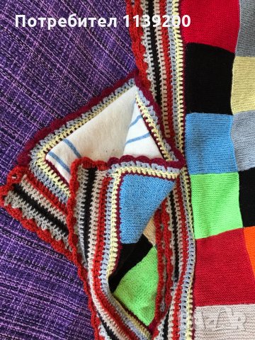 френска винтидж бохо кувертюра покривало одеало за диван фотьойл, снимка 8 - Покривки за легло - 33994764