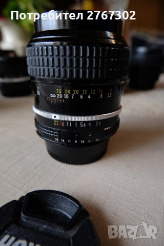 Nikon Nikkor AI 105mm f2.5 lens. Nikon, снимка 4 - Обективи и филтри - 53471111