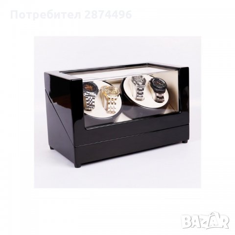 2176 Кутия за навиване на 4 автоматични часовника, снимка 10 - Подаръци за мъже - 35786824
