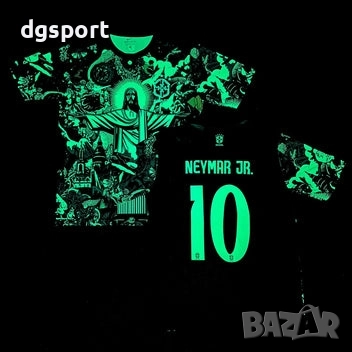 Флуоресцентна футболна тениска на Бразилия#Неймар#10!, снимка 4 - Футбол - 52063603
