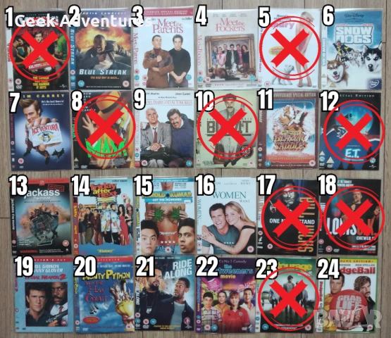 Комедия Филми DVD's - Оригинални Дискове ДВД на Английски Език - 5 лв/бр, снимка 2 - Комедии - 47015749