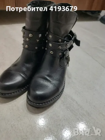 Дамски боти естествена кожа 38 номер , снимка 2 - Дамски боти - 49584883