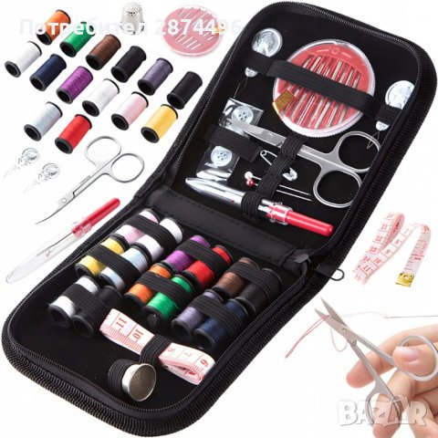 3868 Шивашки комплект в несесер със 70 части, снимка 4 - Други стоки за дома - 41703450