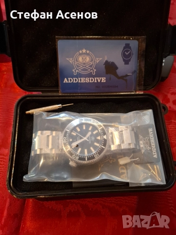 Чисто нов diver механичен часовник Addiesdive, снимка 5 - Мъжки - 52470728
