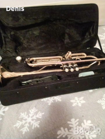 тромпет с калъф , снимка 2 - Духови инструменти - 53102924