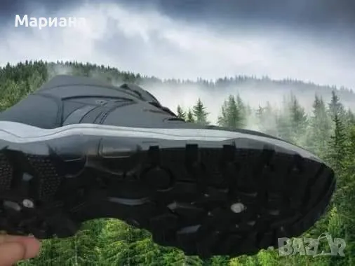 мъжки зимни обувки в кафяво и черно с топъл хастар , снимка 3 - Мъжки боти - 48052725