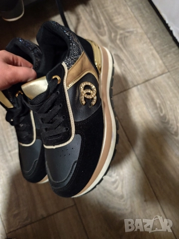 Черни дамски маратонки, снимка 1