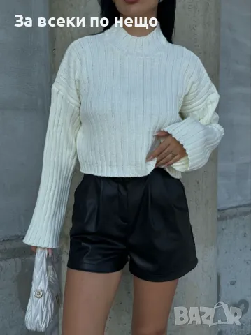 Дамска блуза фино плетиво Код A135, снимка 2 - Блузи с дълъг ръкав и пуловери - 47541759