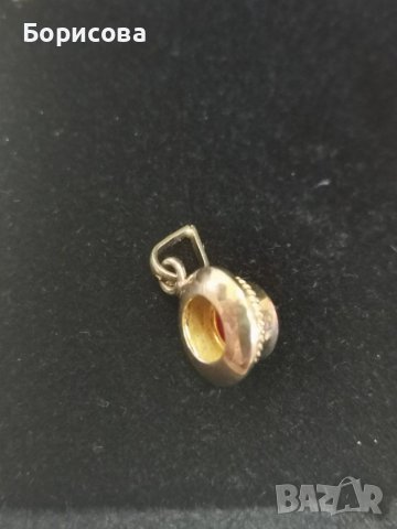 Висулка с червен ахат, снимка 4 - Колиета, медальони, синджири - 39471149