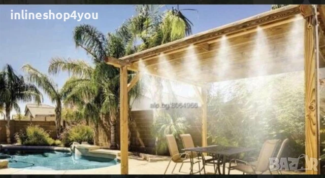 Система за охлаждане чрез водна мъгла, снимка 5 - Други стоки за дома - 50545971