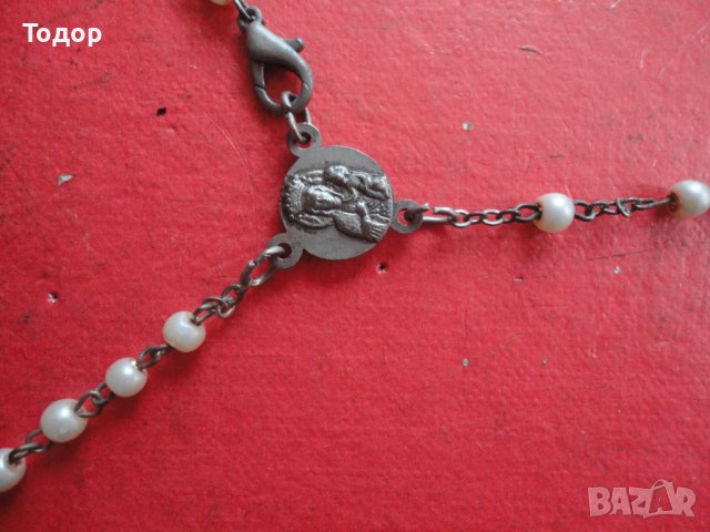 Старинно колие броеница с перли , снимка 4 - Колекции - 41653435