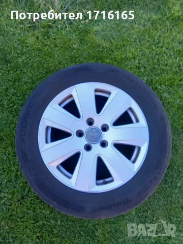 AUDI Оригинални алуминиеви джанти с гуми , снимка 2 - Гуми и джанти - 47727084