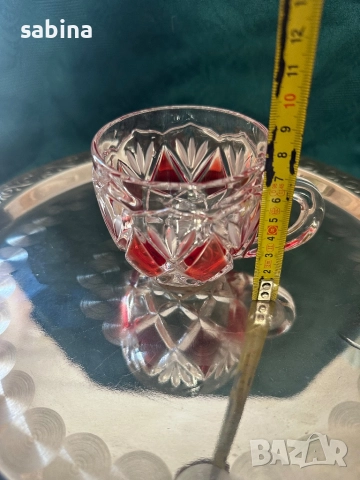 Нов сервиз Рубин на Walther glas, снимка 8 - Чаши - 52873057