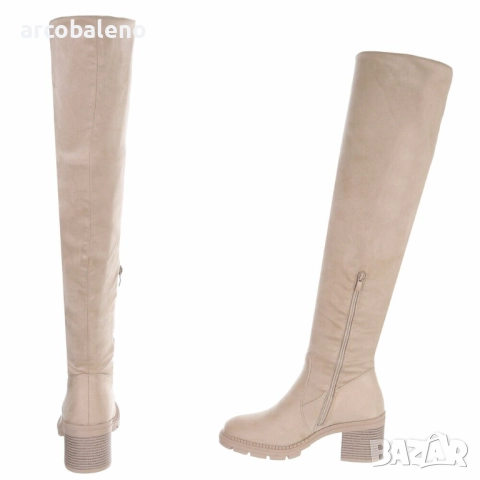 Дамски ботуши над коляното, 3цвята , снимка 7 - Дамски ботуши - 52576773