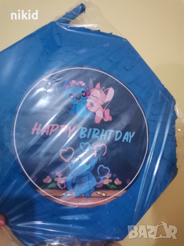 Лило и Стич lilo stitch голяма готова пинята + пръчка подарък за парти рожден ден , снимка 3 - Други - 42653812