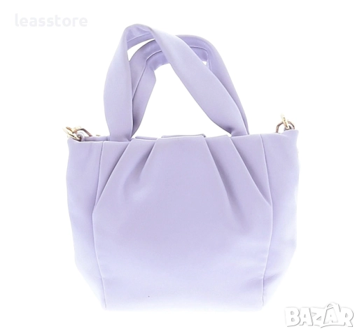 Малка дамска чанта ZARA цвят Лавандулово лилаво, снимка 9 - Чанти - 52594073