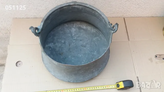 масивен кован бакър, казан мед , снимка 6 - Антикварни и старинни предмети - 47620409