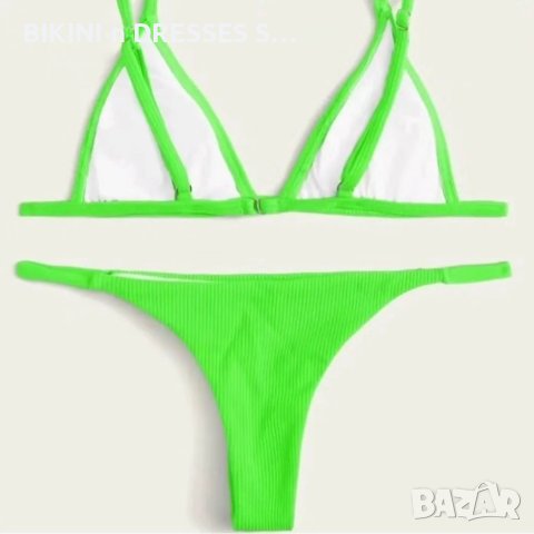 Зелен бански рипс , снимка 2 - Бански костюми - 41387095