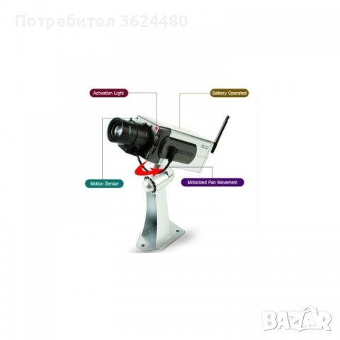 Фалшива охранителна камера с обектив, диод и датчик за движение, снимка 4 - Други - 39909106