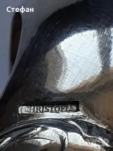 Посребрена щипка за лед Christofle, снимка 7 - Антикварни и старинни предмети - 49470794