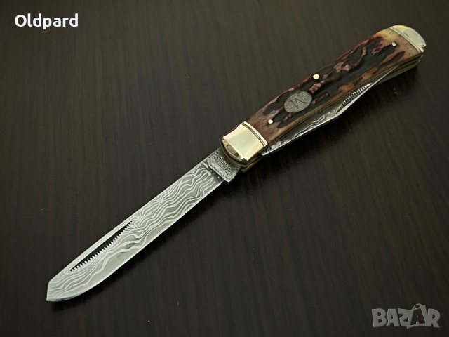 Trapper Etched - Сгъваем ловен нож с две остриета. (MR267), снимка 5 - Ножове - 41863480