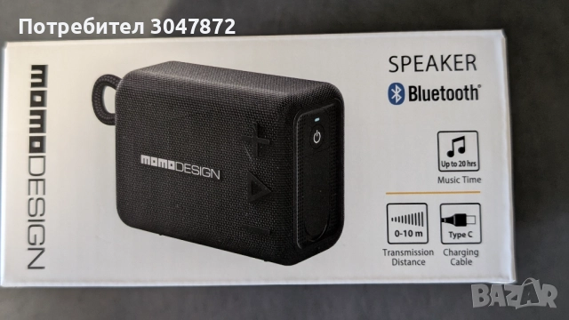 НОВА Bluetooth тонколона 5W momodesign, снимка 7 - Тонколони - 51440072