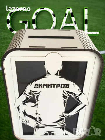 Дървена касичка - Футбол футболист , снимка 2 - Други - 47720539
