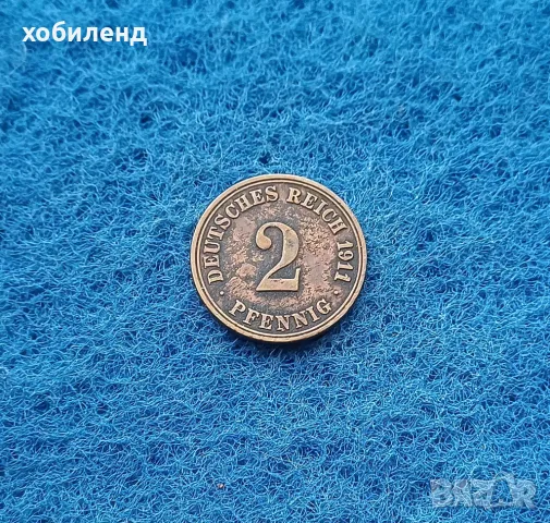 2 пфенинга Германия 1911/А, снимка 1
