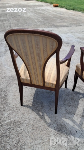 Ретро комплект махагон, снимка 10 - Дивани и мека мебел - 52649872