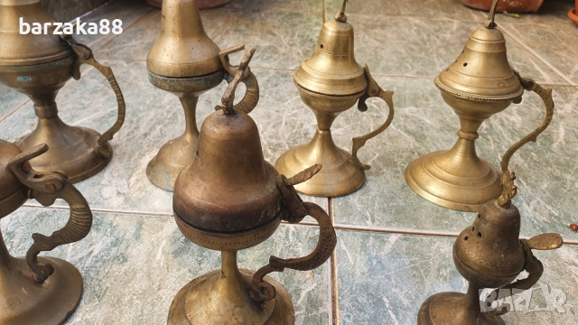 Месингово кандило Кандила 7 броя, снимка 4 - Антикварни и старинни предмети - 52205138