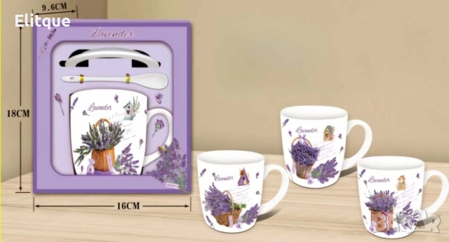 Комплект чаша за чай с лъжичка в кутия,400ML, снимка 2 - Други стоки за дома - 52898292