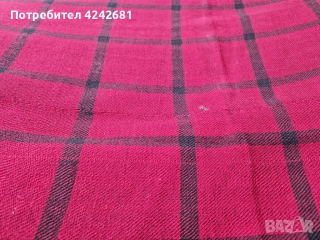 Тъкана вълнена покривка за легло от едно време, снимка 2 - Покривки за легло - 52031106