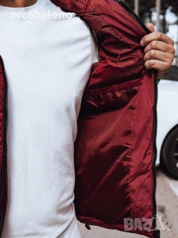 Ликвидация! Мъжка ватирана жилетка с качулка, 3цвята , снимка 5 - Суичъри - 47586150