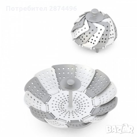 1856 Пластмасова кошничка за готвене на пара и отцеждане, снимка 2 - Други стоки за дома - 35731323