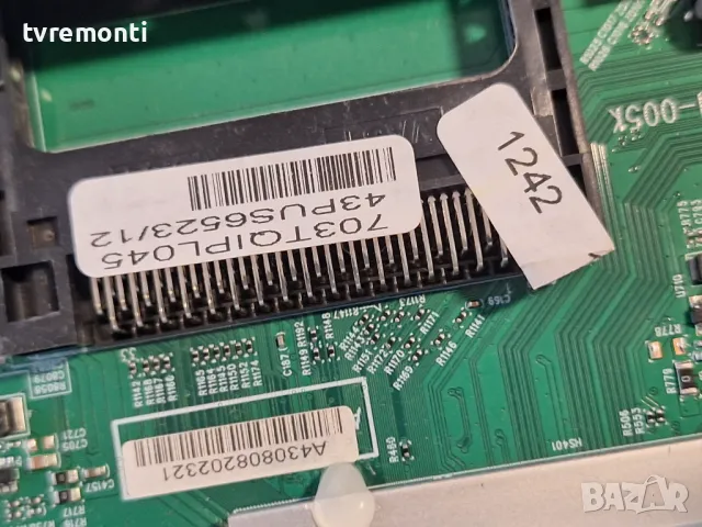 MAIN BOARD ,715G8709-M0B-B01-005K-PHILIPS 43PUS6523/12 43inc DISPLAY TPT430U3-QVN03.U REV.S0B1E, снимка 3 - Части и Платки - 48597221