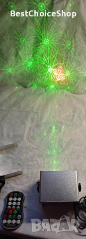 DJ диско светлина USB парти сценични светлини, 120 LED модела, активирани от звук - UV, дистанционно, снимка 5 - Друга електроника - 53664108