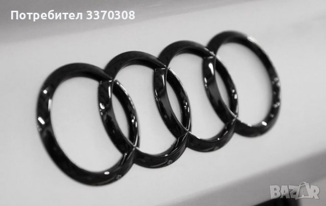 Черна емблема Audi/audi за заден капак, снимка 3 - Аксесоари и консумативи - 39839292