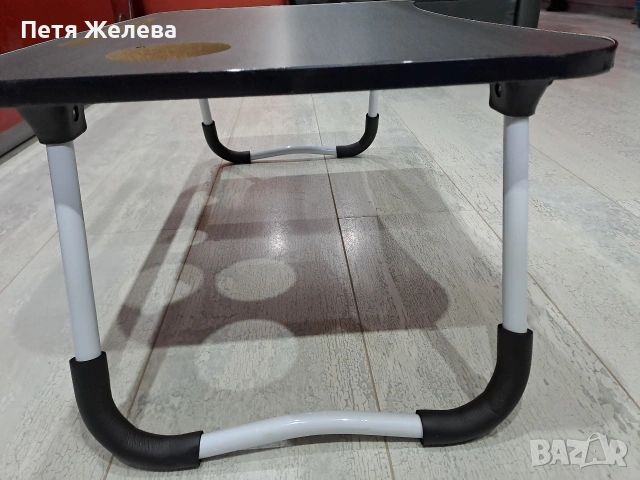 Сгъваема дървена МДФ масичка за легло, снимка 7 - Маси - 53650009
