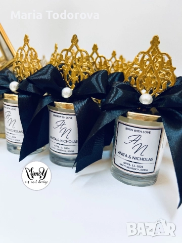 Луксозна свещ подарък за гостите, снимка 3 - Други - 40527735