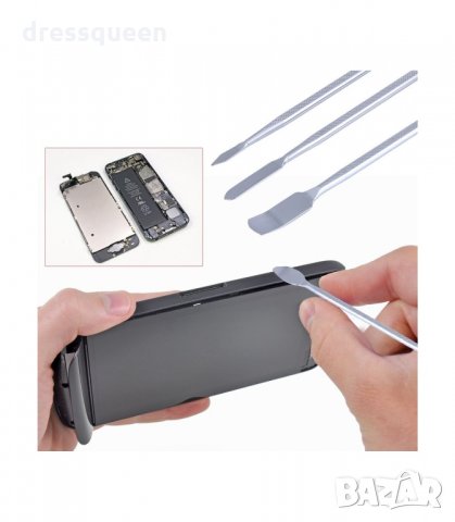 3003 Комплект от 3 бр. Инструменти за отваряне на телефони и таблети, снимка 4 - Други инструменти - 34257666