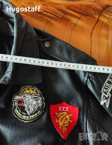 Avirex Top gun G1 Пилотско Авиаторско кожено яке бомбър USA XL, снимка 9 - Якета - 53393901