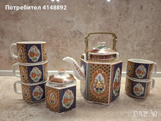 Японски фин порцелан сервиз за чай